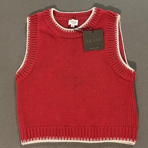 Le Lis NWT red and white vest